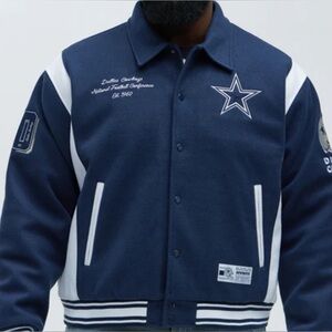 Dallas Cowboys Air Supremacy Jacket - White/Blue Size L NWT